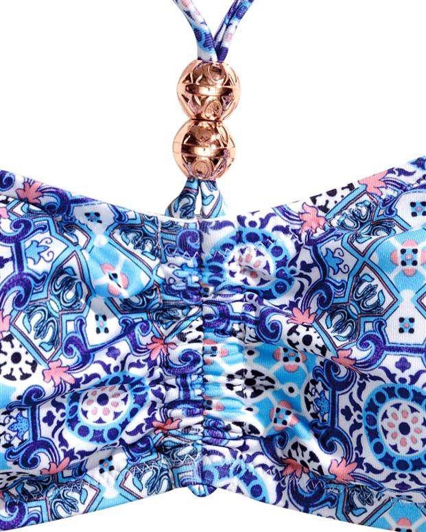 مایو گره‌ای بالاتنه زنانه آبی H&M