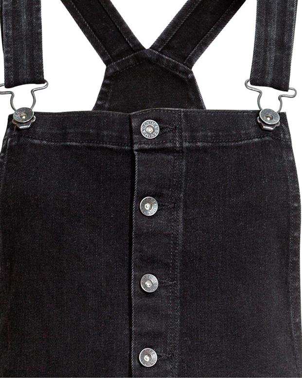 سرهمی جین زنانه مشکی H&M