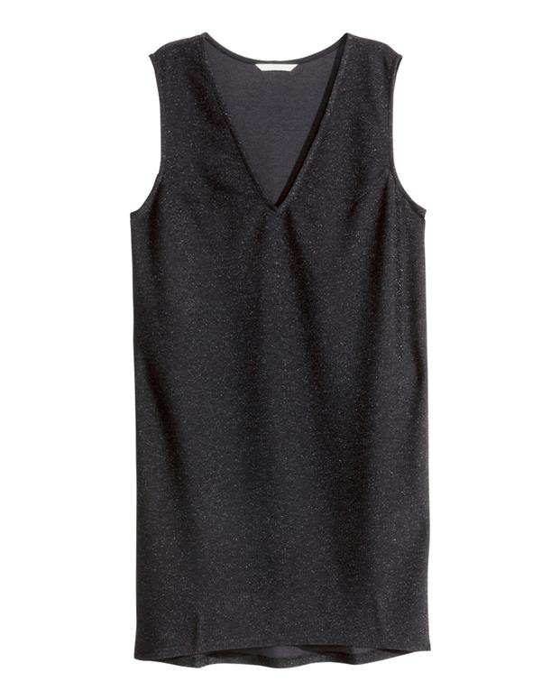 پیراهن لمه زنانه مشکی H&M