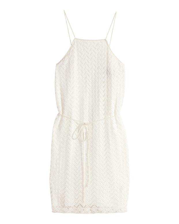 پیراهن زیگ‌زاگ زنانه سفید H&M