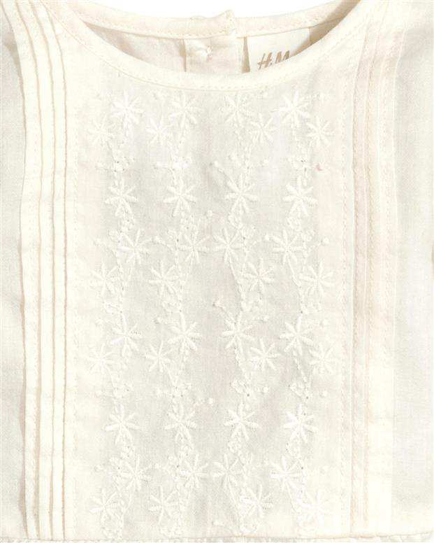 پیراهن نوزادی دخترانه شیری H&M