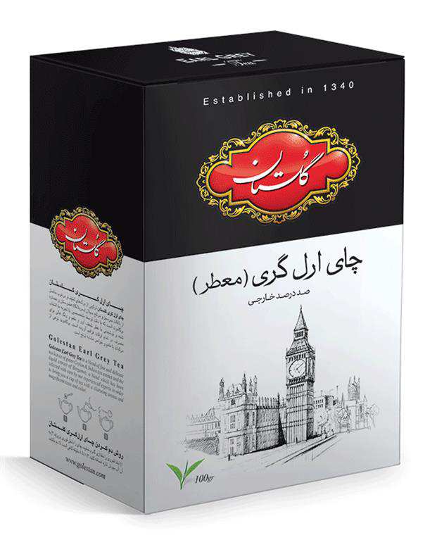 چای سیاه ارل گری 100 گرمی گلستان