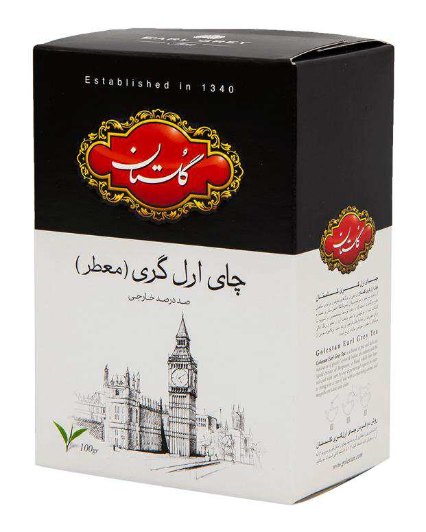 چای سیاه ارل گری 100 گرمی گلستان