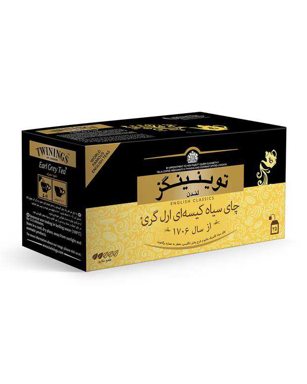 چای کیسه ای معطر توینینگز بسته 25 عددی 
