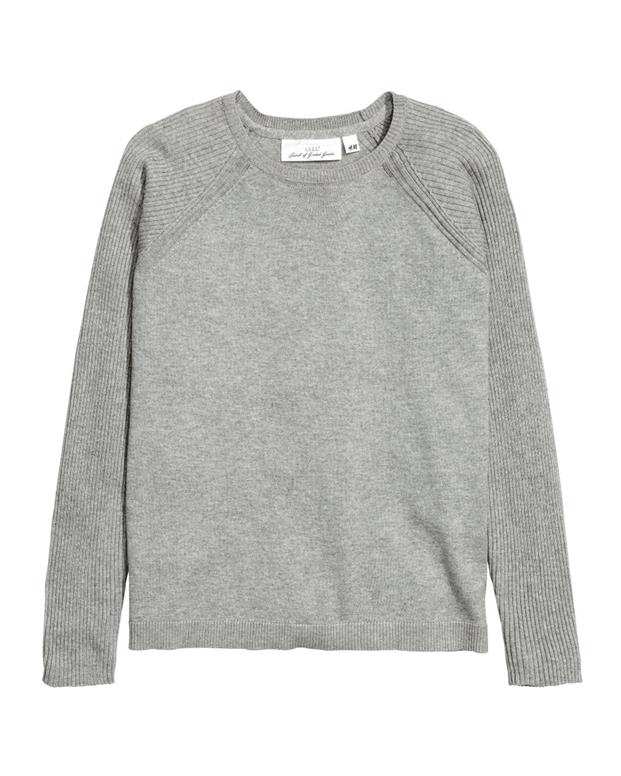 بلوز بافت زنانه طوسی H&M