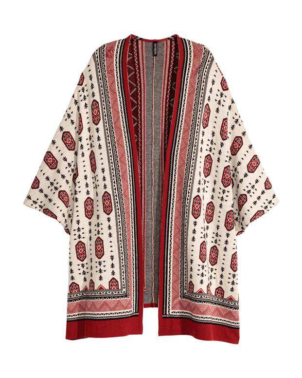 رویه لباس طرح آزتک زنانه لاکی شیری H&M