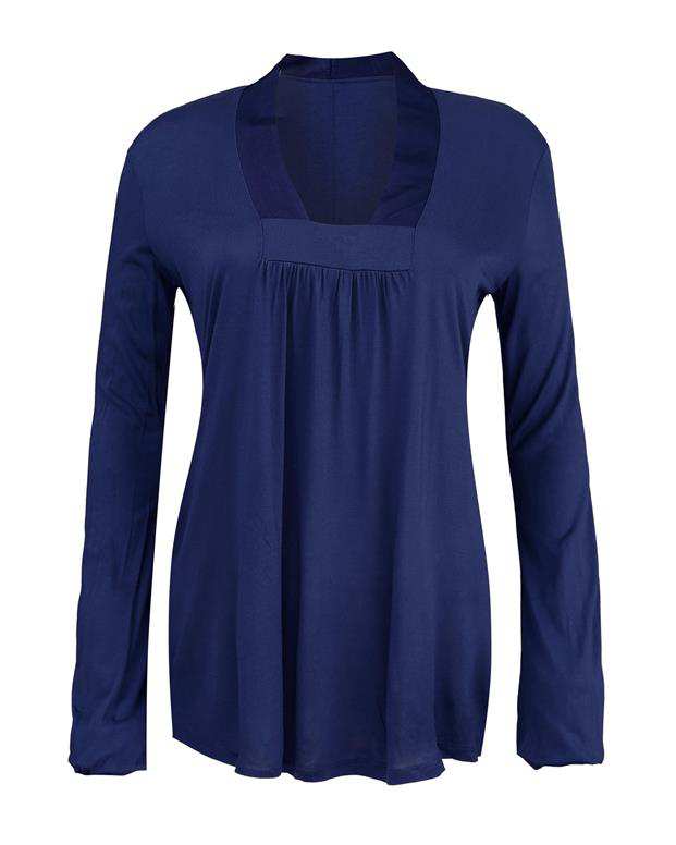 بلوز زنانه آبی کاربنی Zara
