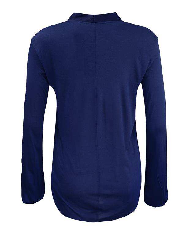 بلوز زنانه آبی کاربنی Zara