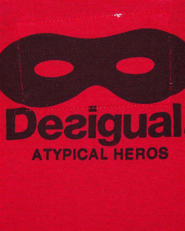 تی‌شرت نخی پسرانه قرمز Desigual
