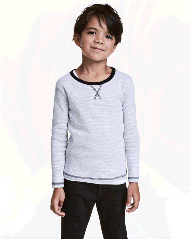 پلیور پسرانه طوسی H&M