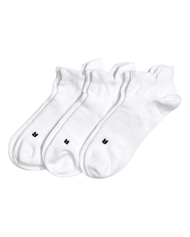 بسته 3 جفتی جوراب ورزشی مردانه سفید H&M