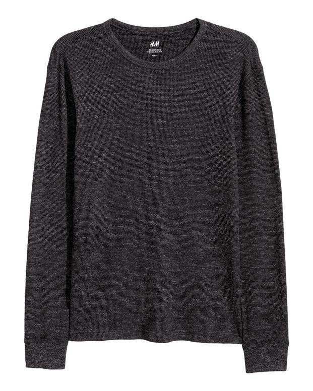 پلیور مردانه خاکستری ملانژ H&M