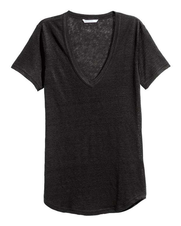 تی‌شرت زنانه مشکی H&M