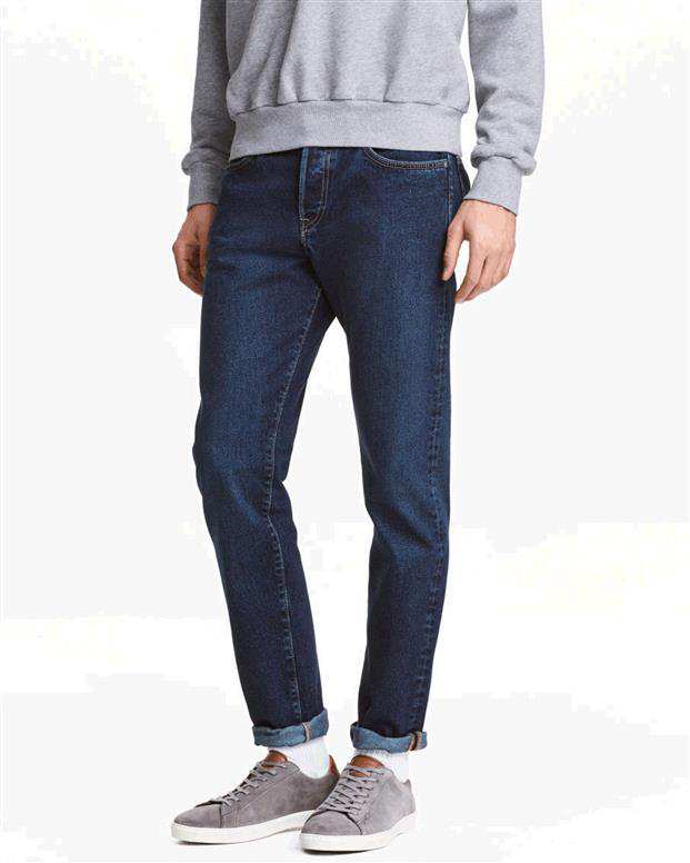 شلوار جین مردانه آبی تیره H&M