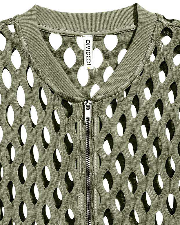 بلوز نخی زنانه سبز H&M