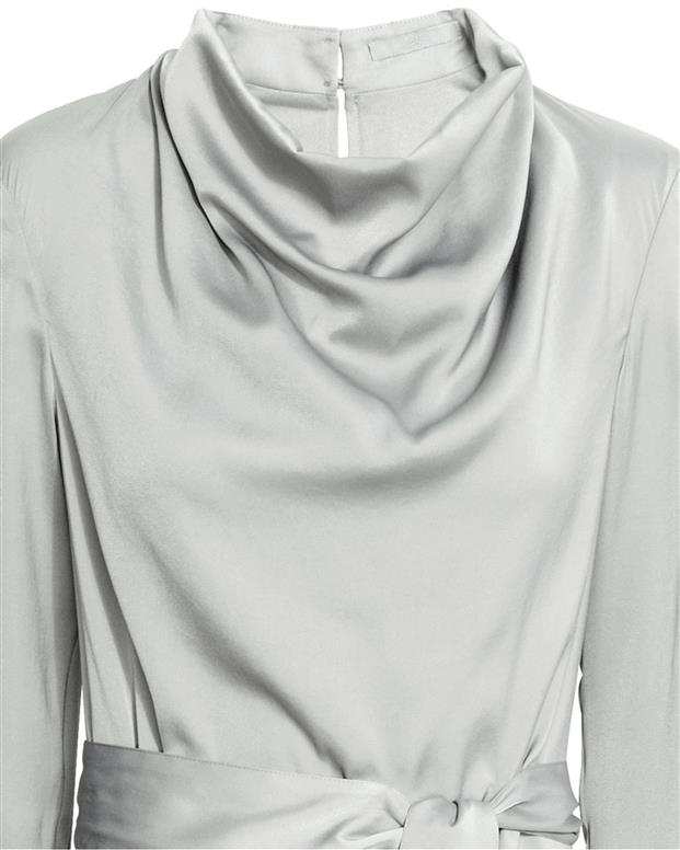 مانتو جلوبسته زنانه طوسی H&M