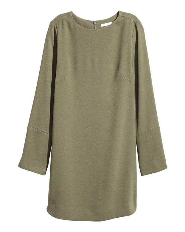 پیراهن زنانه سبز زیتونی H&M