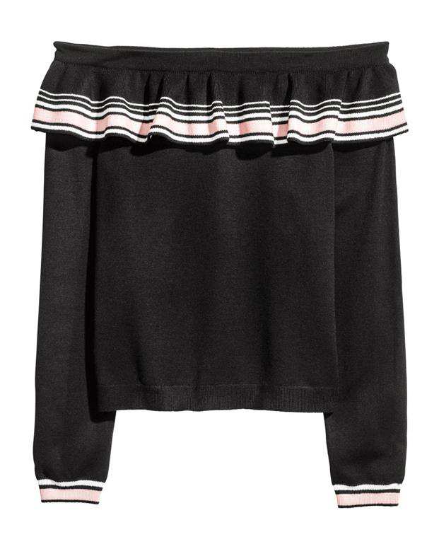 بلوز بافت زنانه مشکی H&M