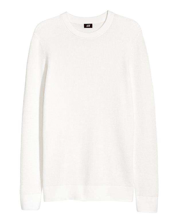 پلیور مردانه سفید H&M