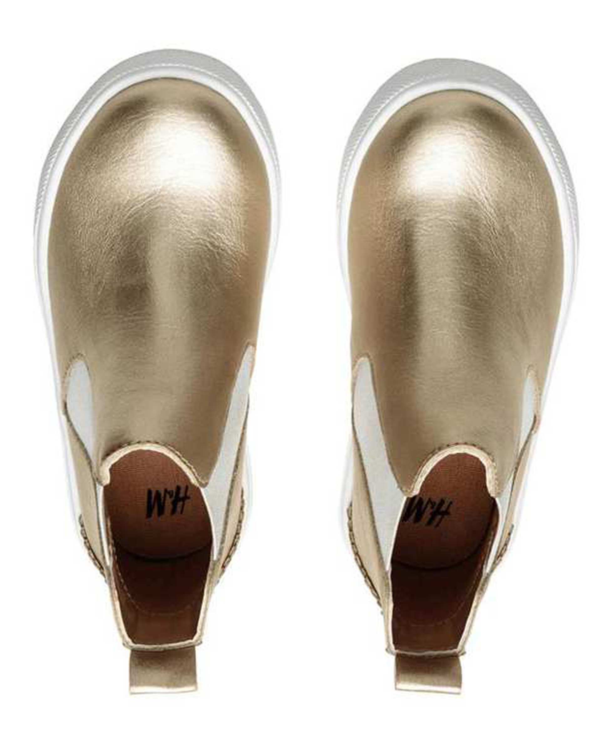 کفش ساق‌دار دخترانه طلایی روشن H&M