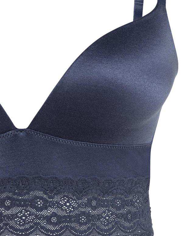 سوتین اسفنجی زنانه طوسی آبی H&M
