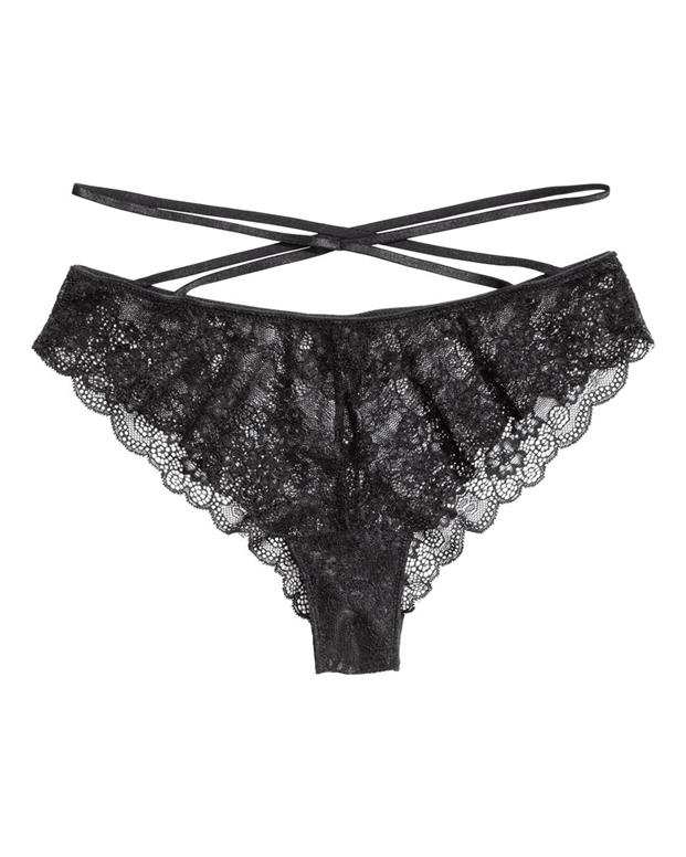 شورت توری زنانه مشکی H&M