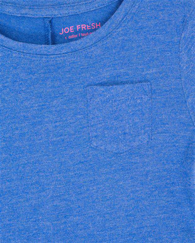 تی‌شرت دخترانه آبی نفتی Joe Fresh