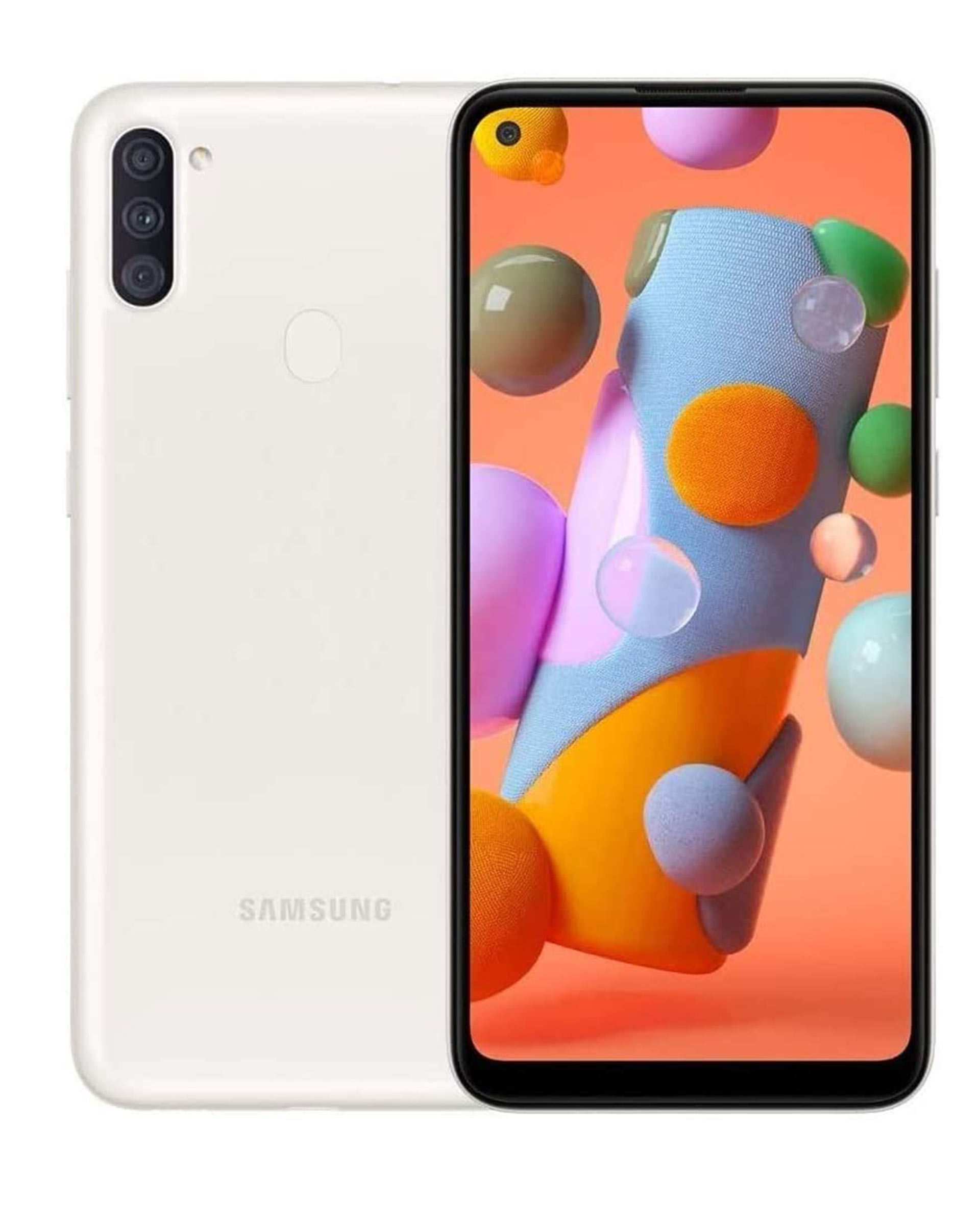 گوشی موبایل سامسونگ مدل Galaxy A11 دو سیم کارت ظرفیت 32 گیگابایت سفید