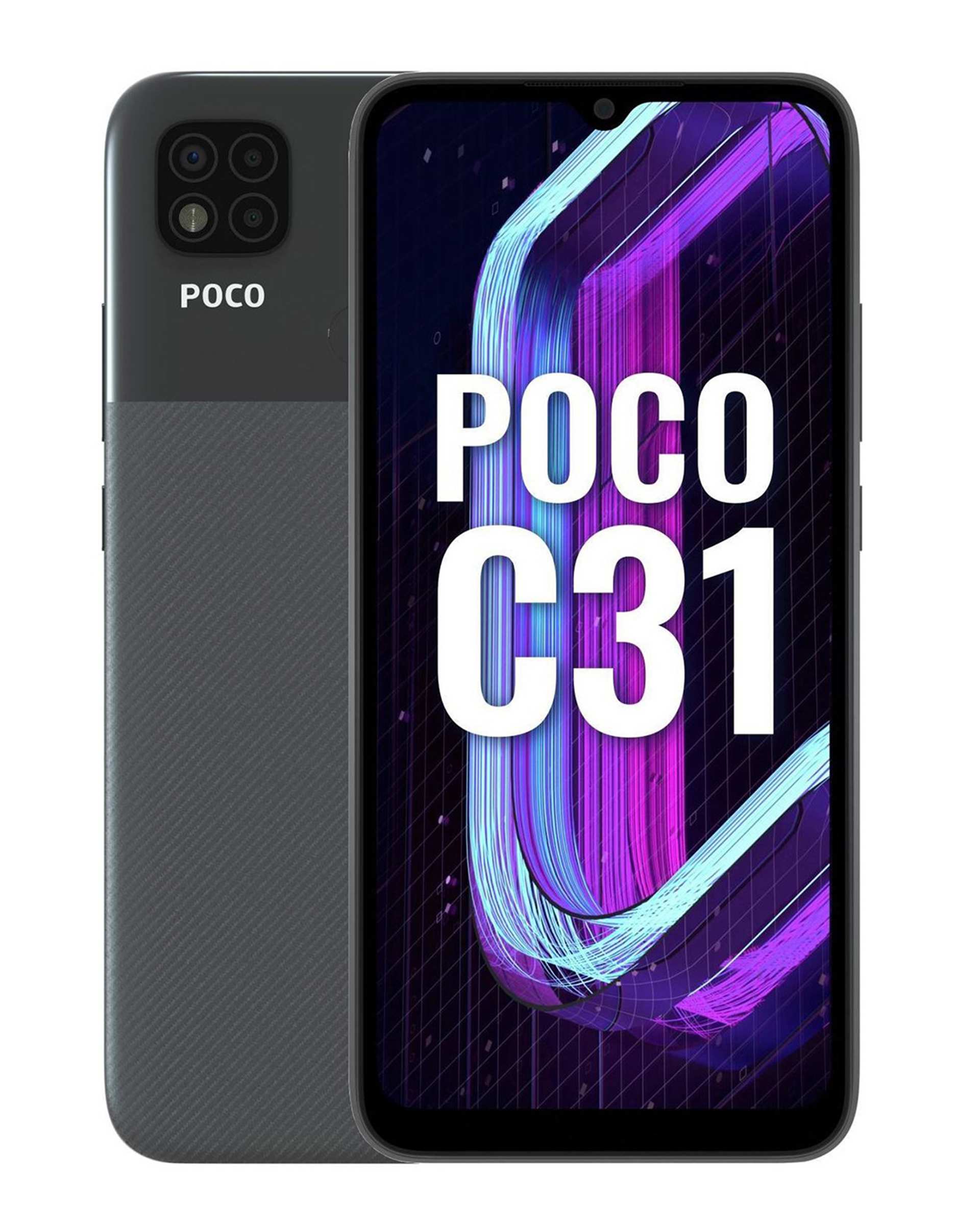 گوشی موبایل شیائومی مدل Poco C31 دو سیم‌ کارت ظرفیت 64 گیگابایت و رم 4 گیگابایت خاکستری