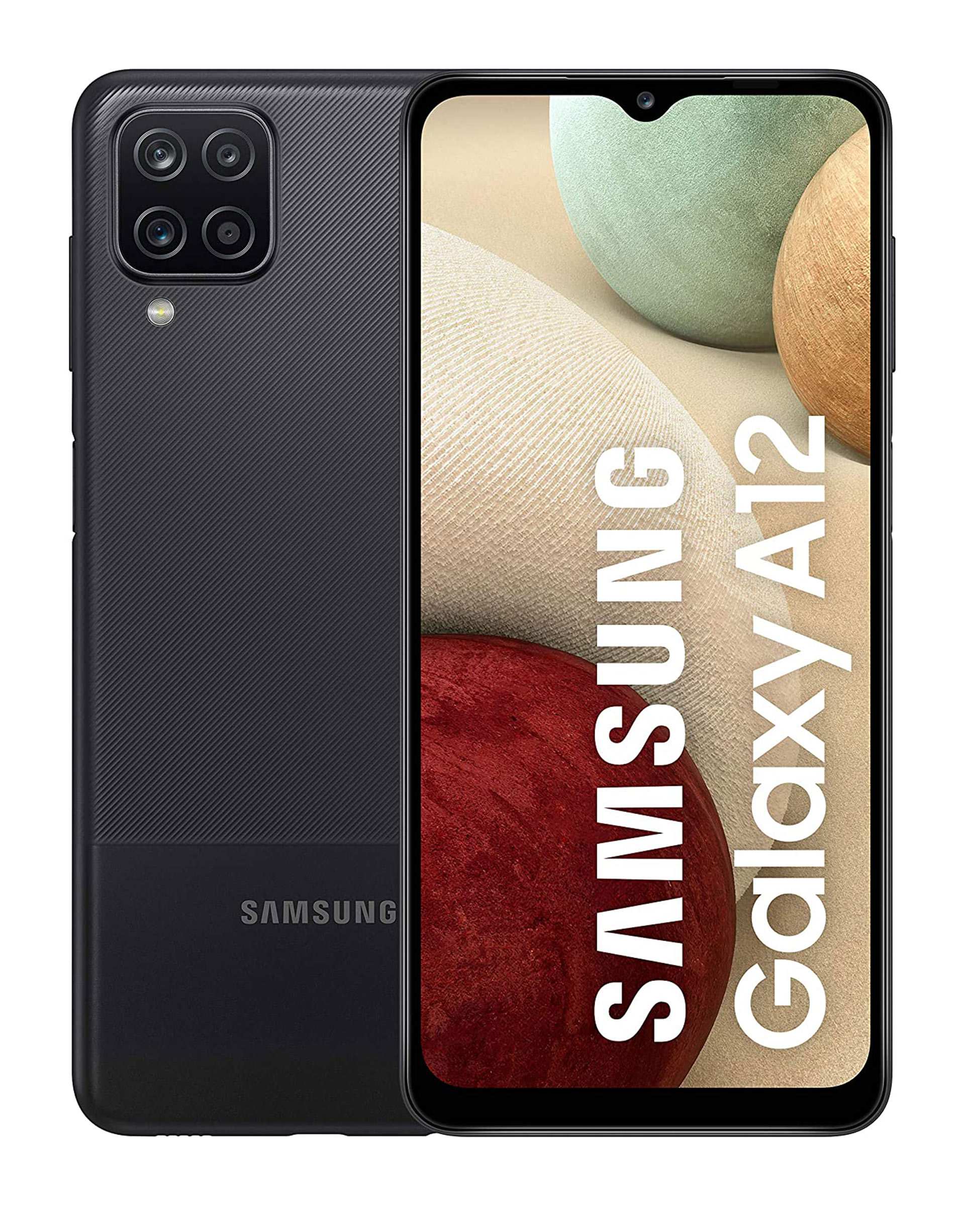 گوشی موبایل سامسونگ مدل Galaxy A12 Nacho دو سیم‌ کارت ظرفیت 64 گیگابایت و رم 4 گیگابایت مشکی