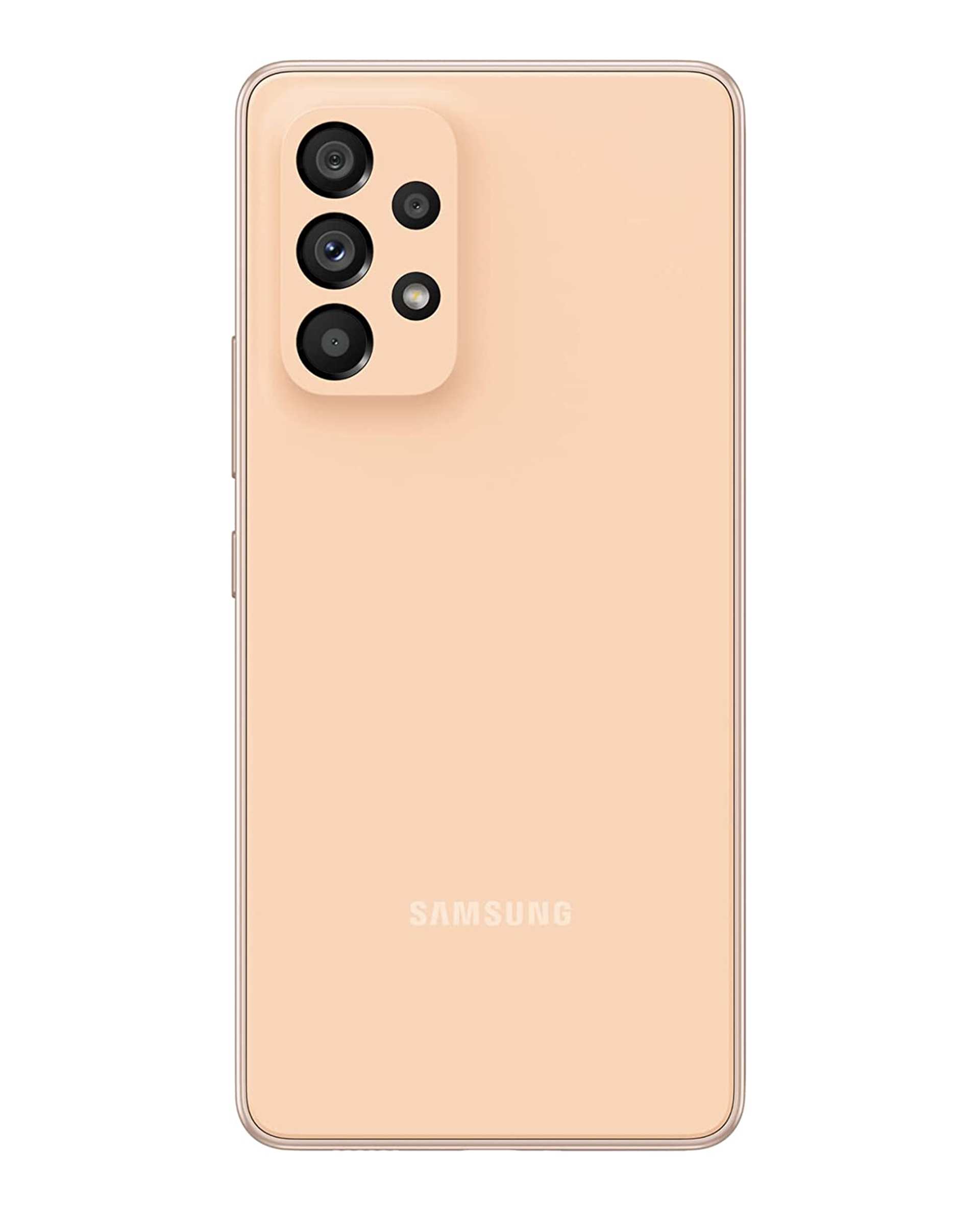 گوشی موبایل سامسونگ مدل Galaxy A53 5G دو سیم کارت ظرفیت 256 گیگابایت و رم 8 گیگابایت هلویی