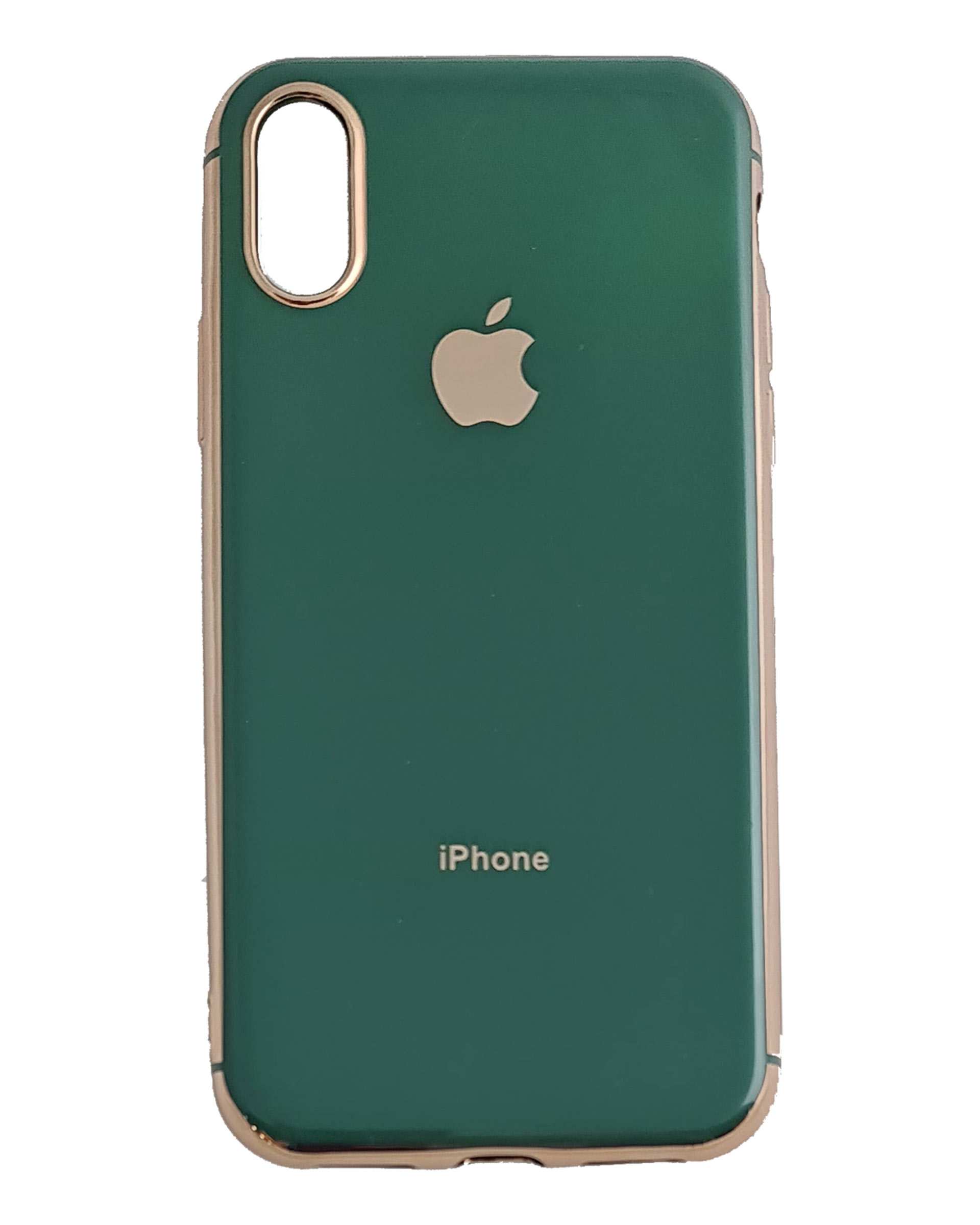 قاب گوشی اپل iPhone X/XS کد 295 سبز تیره My Case