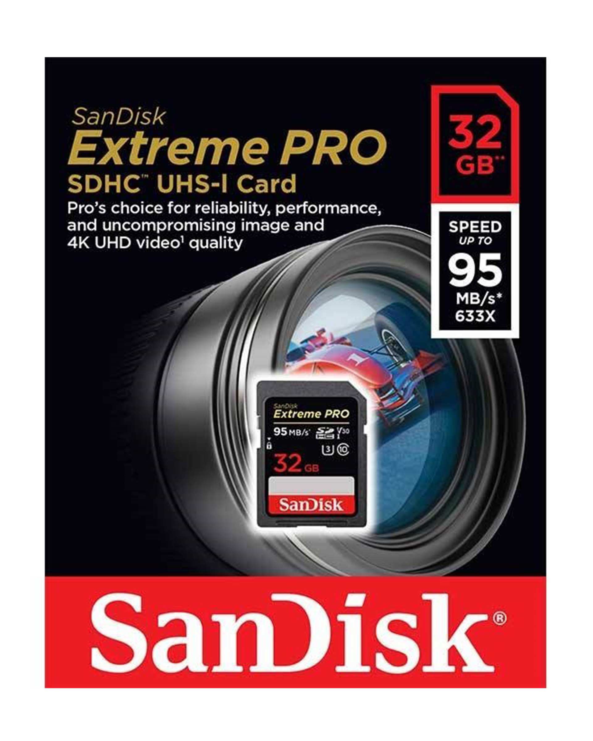 کارت حافظه SDHC سن دیسک مدل Extreme Pro V30 ظرفیت 32 گیگابایت