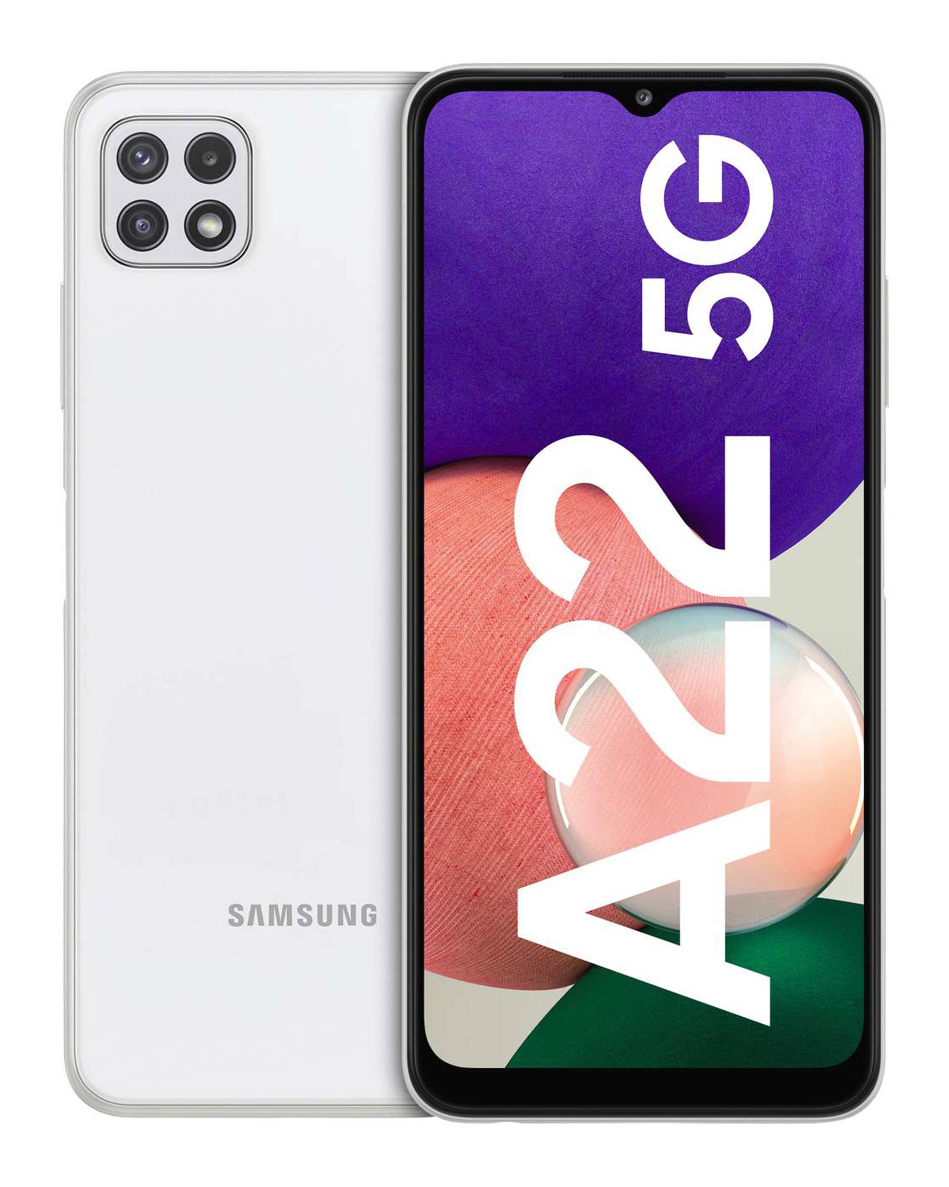 گوشی موبایل سامسونگ مدل Galaxy A22 5G دو سیم کارت ظرفیت 128 گیگابایت و رم 4 گیگابایت سفید 
