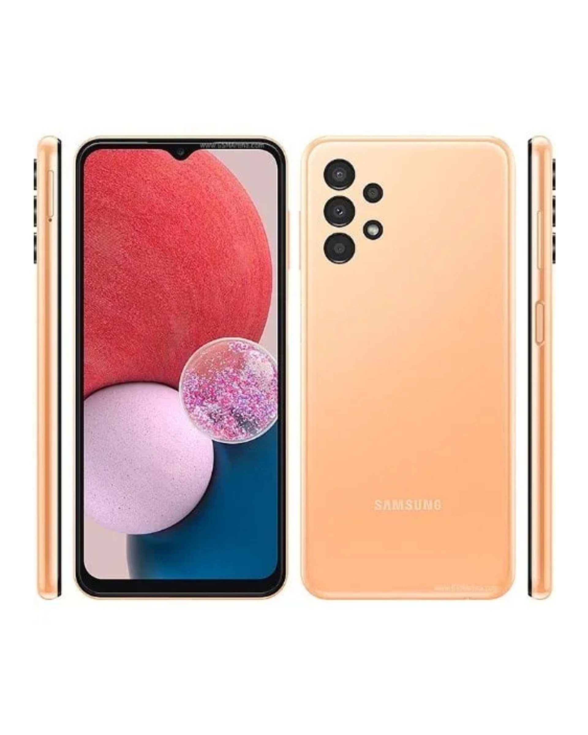 گوشی موبایل سامسونگ مدل Galaxy A13 4G دو سیم کارت ظرفیت 128 گیگابایت و رم 4 گیگابایت هلویی