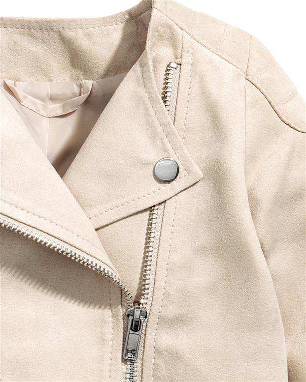 کاپشن دخترانه جیر شیری H&M