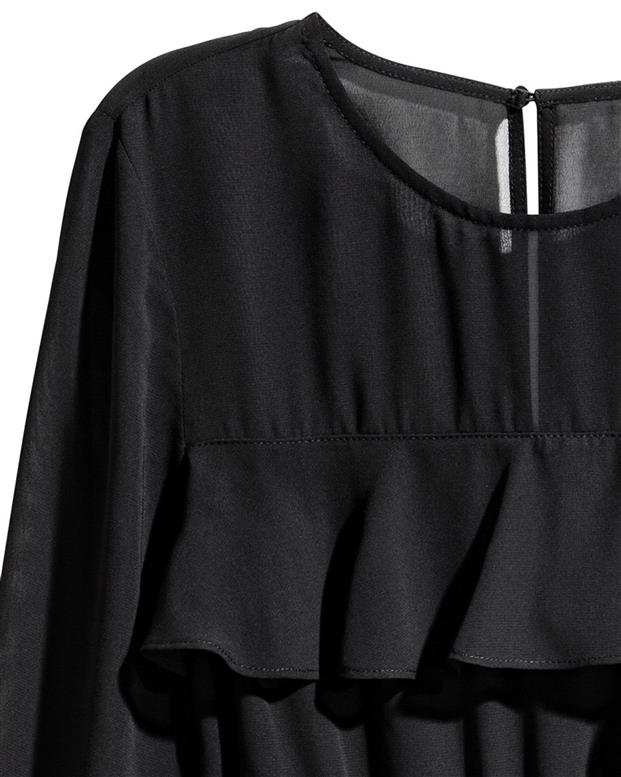 پیراهن زنانه حریر مشکی H&M