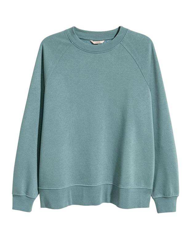 سویشرت زنانه سبزآبی H&M