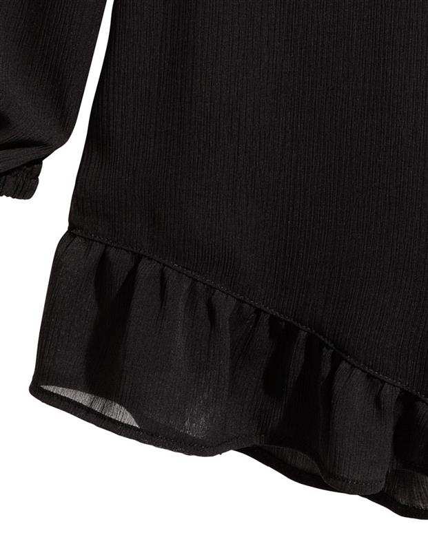 پیراهن زنانه فون حریر مشکی H&M