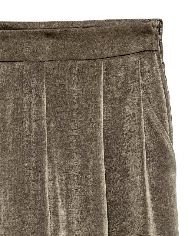 شلوار زنانه ساتن سبزتیره H&M