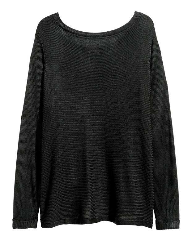 پلیور زنانه بافت مشکی H&M