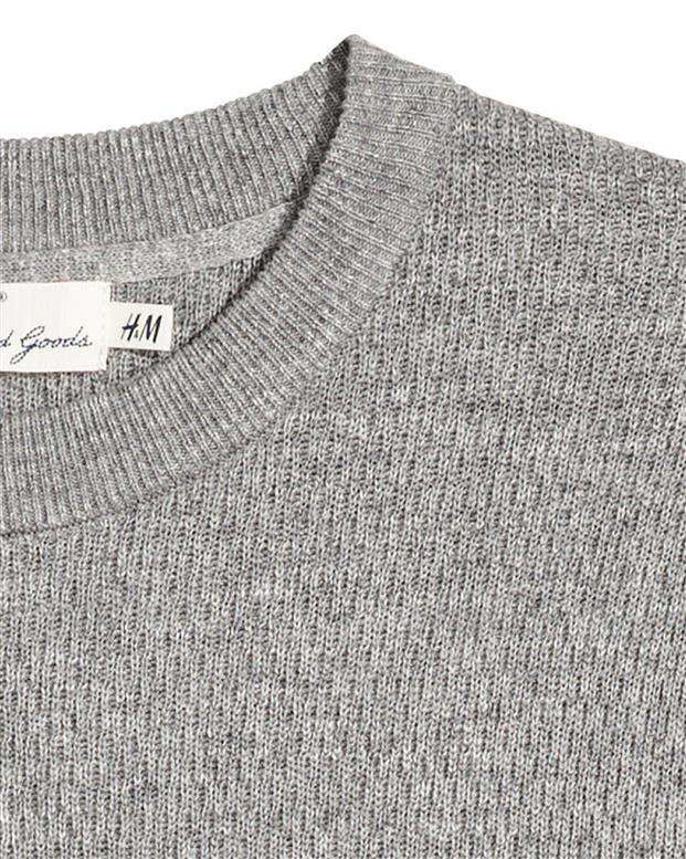 پلیور مردانه طوسی H&M