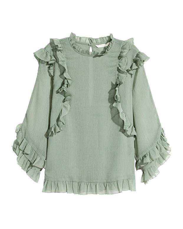 بلوز زنانه سبز H&M