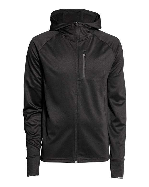 سویشرت مردانه کلاه‌دار مشکی H&M