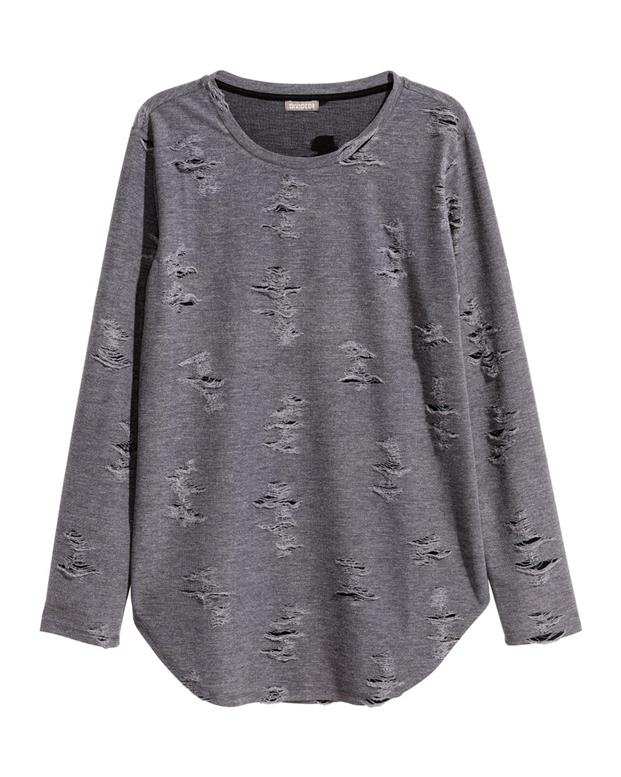 تی‌شرت مردانه خاکستری H&M