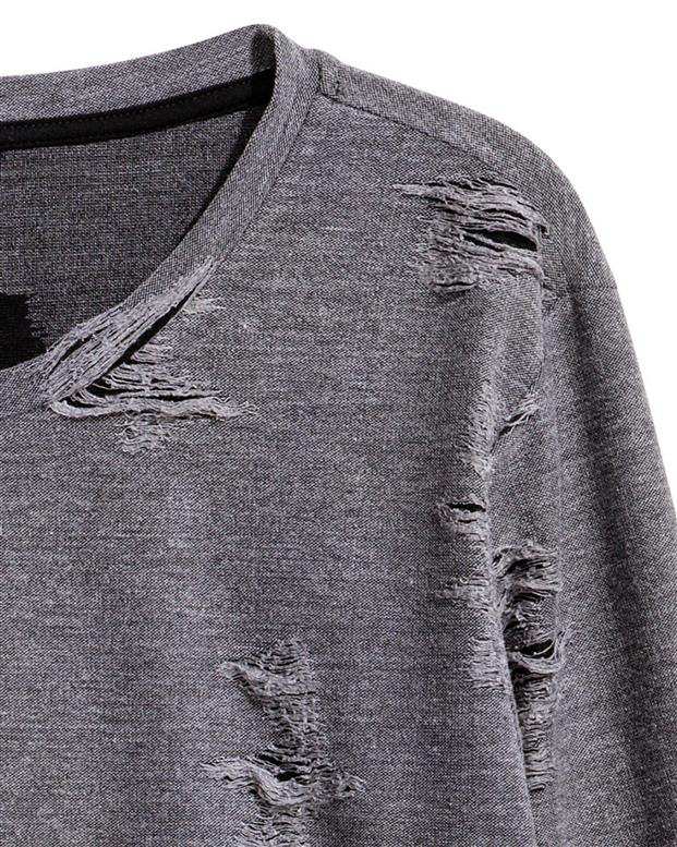 تی‌شرت مردانه خاکستری H&M
