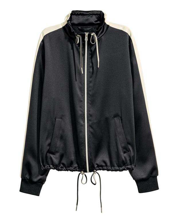 سویشرت زنانه مشکی شیری H&M