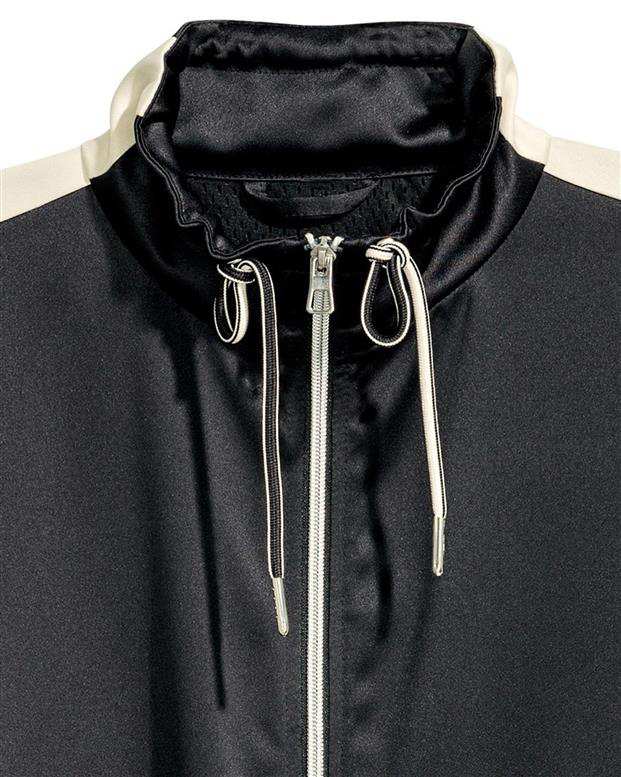 سویشرت زنانه مشکی شیری H&M