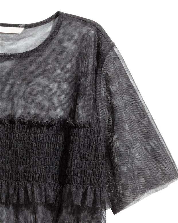 بلوز زنانه توری مشکی H&M