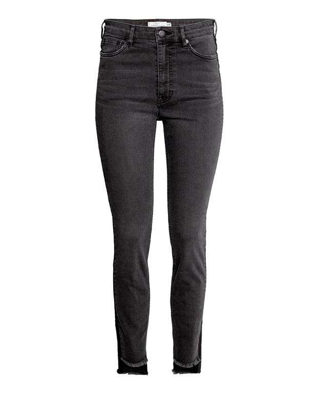 شلوار جین زنانه زغالی H&M